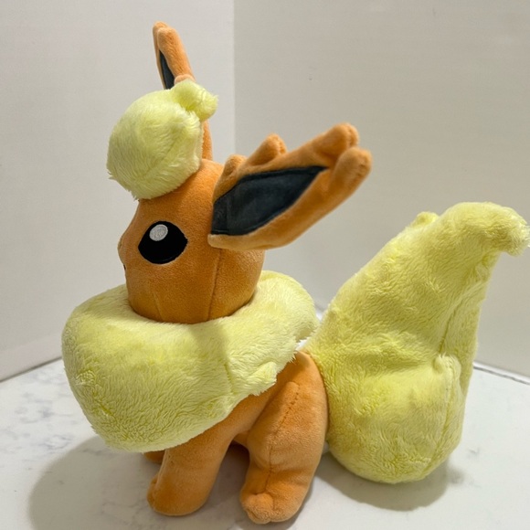 Big Pokemon Fluffy Yellow and Brown Plush Toy. Used excellent conditions. - Picture 3 of 6